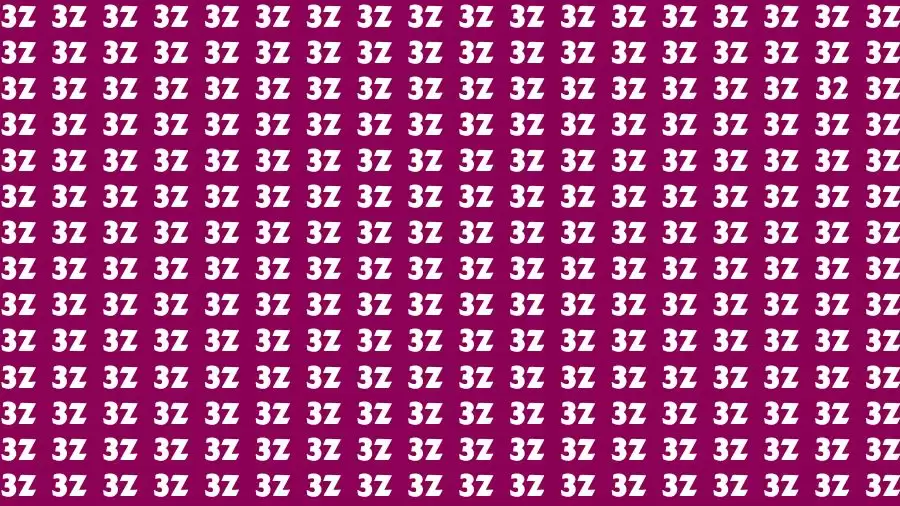 Optical Illusion Eye Test: If you have Eagle Eyes Find the Number 32 in 18 Secs