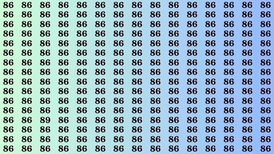 Optical Illusion: If you have Extra Sharp Eyes Find the number 89 in 10 Secs