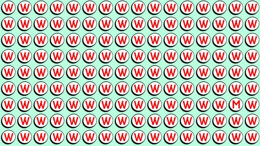 Observation Brain Challenge: If you have Eagle Eyes Find the Letter M among W in 12 Secs