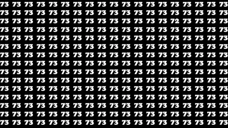 Optical Illusion Brain Challenge: If you have Hawk Eyes Find the Number 72 among 73 in 12 Secs