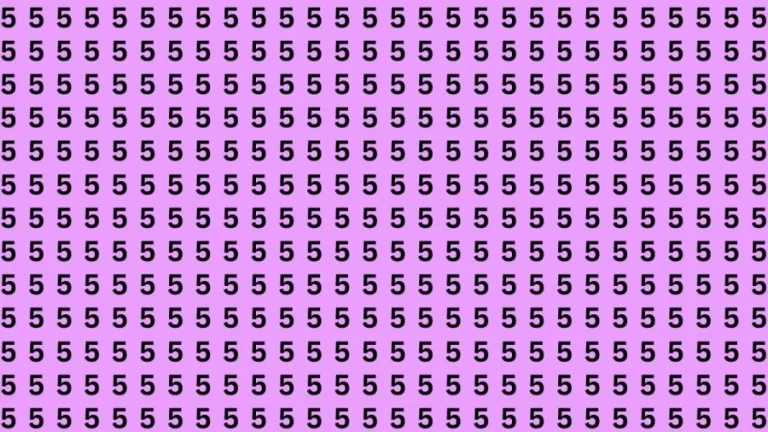 Brain Test: If you have Hawk Eyes Find the Word 3 among 5s in 1 Minute