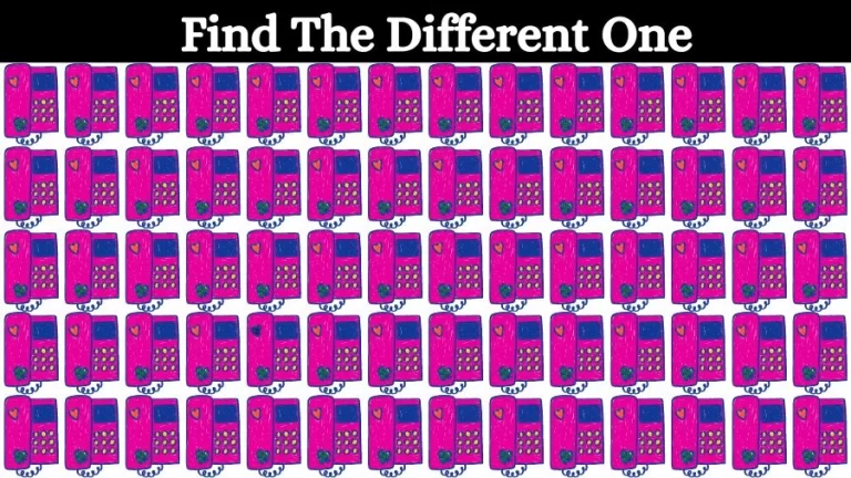 Optical Illusion Brain Challenge: If you have Eagle Eyes find the Odd Telephone in 15 Seconds