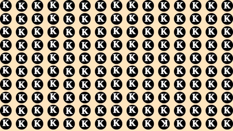 Test Visual Acuity: If you have Eagle Eyes Find the Inverted k in 12 Secs