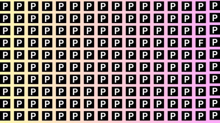 Observation Brain Challenge: If you have Hawk Eyes Find the Letter F in 15 Secs