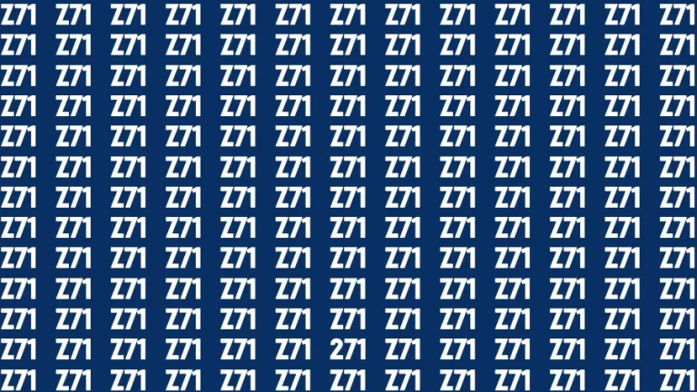 Test Visual Acuity: If you have Hawk Eyes Find the Number 271 in 15 Secs