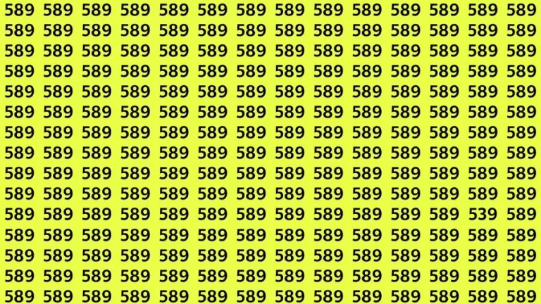 Optical Illusion Visual Test: If you have Sharp Eyes Find the Number 539 in 16 Secs