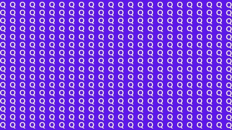 Optical Illusion Brain Challenge: If you have Sharp Eyes Find the Letter O among Q in 15 Secs