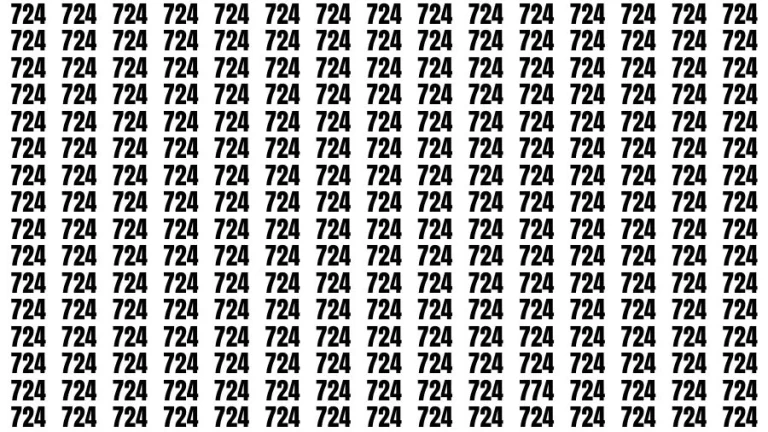 Observation Find it Out: If you have Eagle Eyes Find the number 774 among 724 in 15 Secs