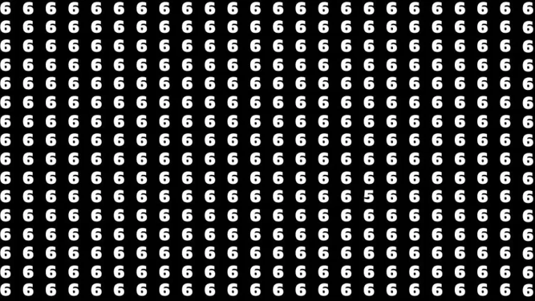 Observation Brain Challenge: If you have Hawk Eyes Find the Number 5 among 6 in 15 Secs