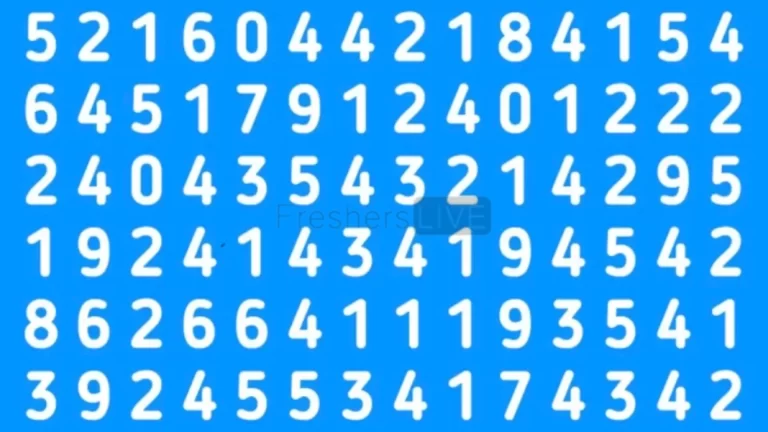 Do you have a sharp brain? Find the Number 214 in 12 Secs