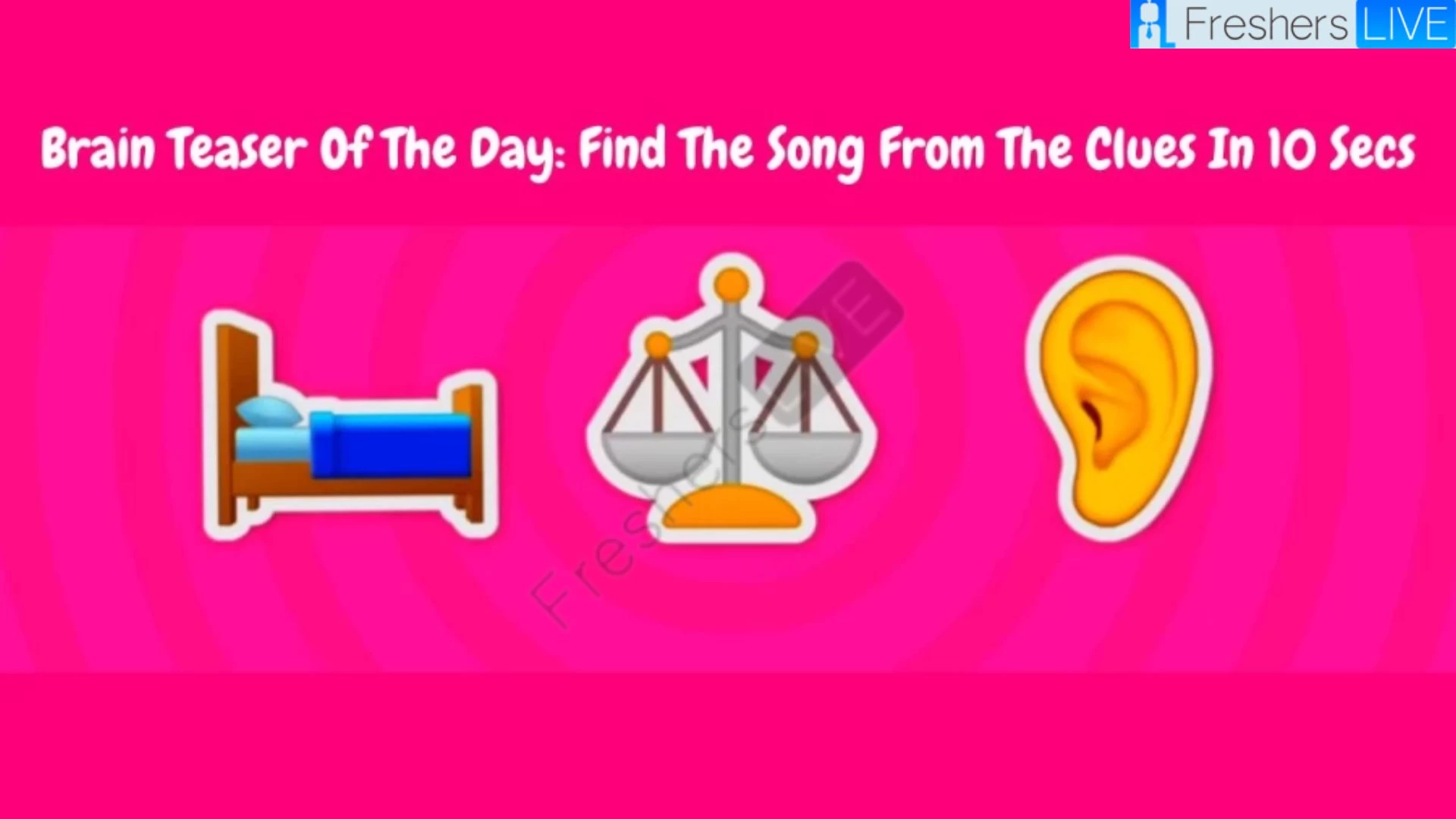 Guess the song based on the clues in 10 seconds!