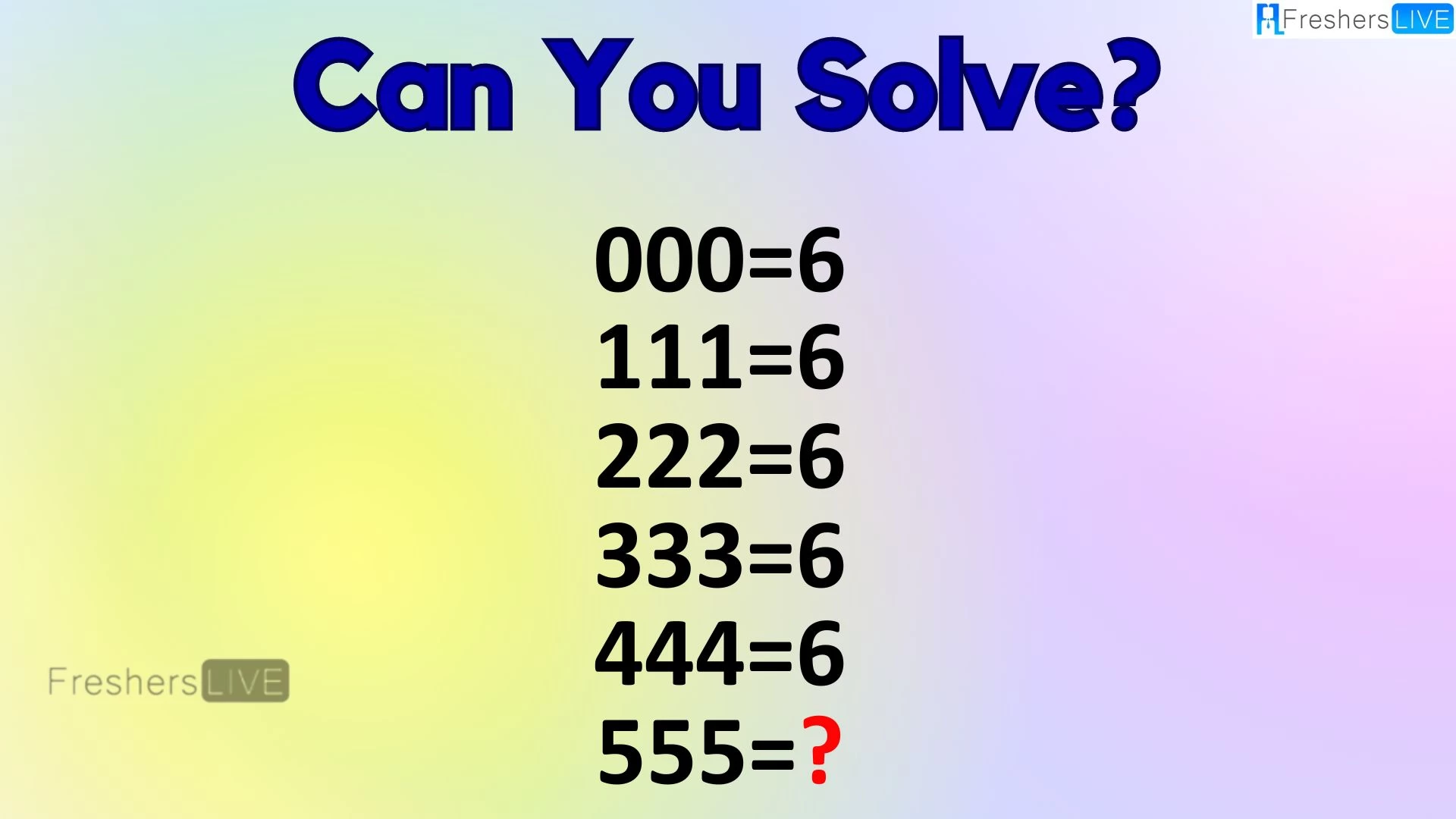 How Do You Solve The 6s Challenge?