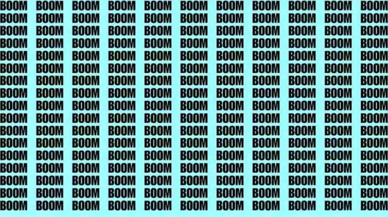 If you have Hawk Eyes Find the Word Room Among Boom in 13 Secs | Observation Visual Test