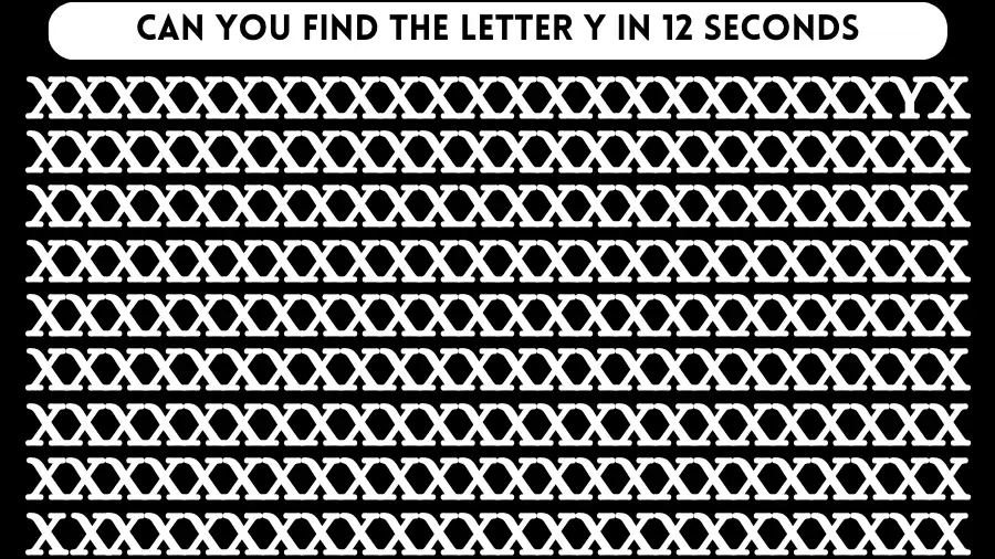 Observation Brain Challenge: Test Your Eyes With This Brain Teaser Find Letter Y Among X in 12 Secs