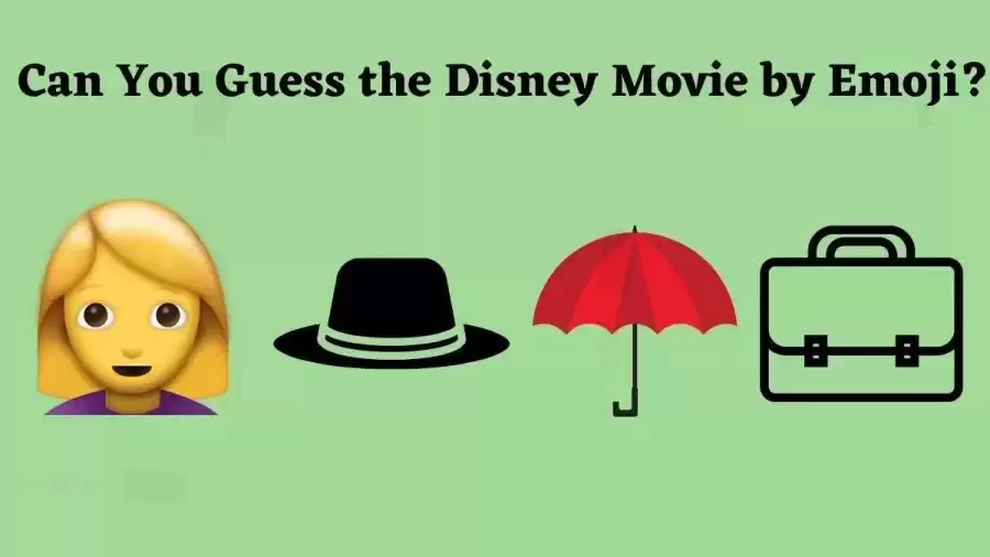 Only 5% of People Can Guess the Disney Movie by Emoji?
