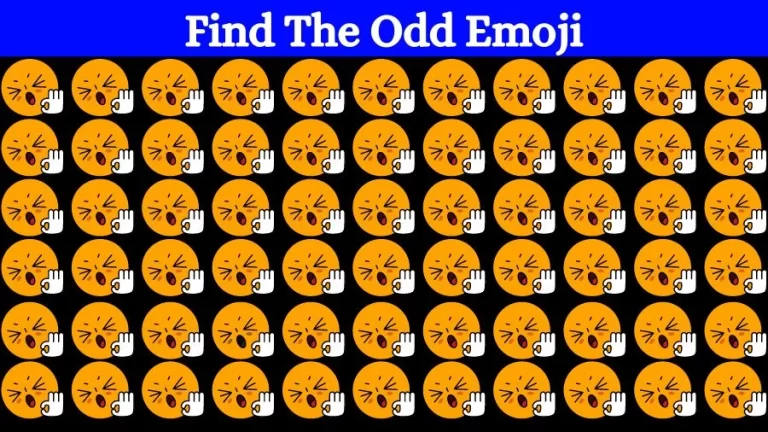 Optical Illusion Eye Test: Can you find the Odd Emoji in 20 Seconds?