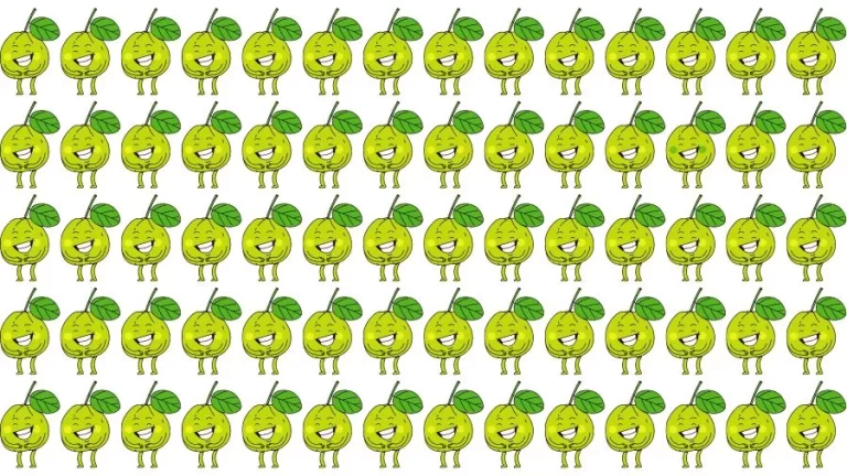 Optical Illusion Eye Test: Try to find the Odd Guava in this Image