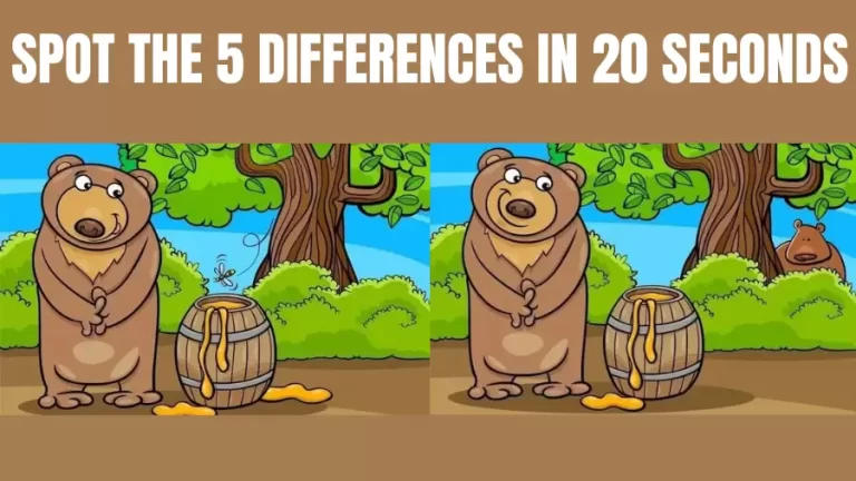 Spot the difference Game : Only a genius can find the 5 differences in less than 20 seconds!