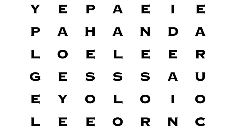 Thinking Test: Can you find 5 words in the Image within 20 seconds?