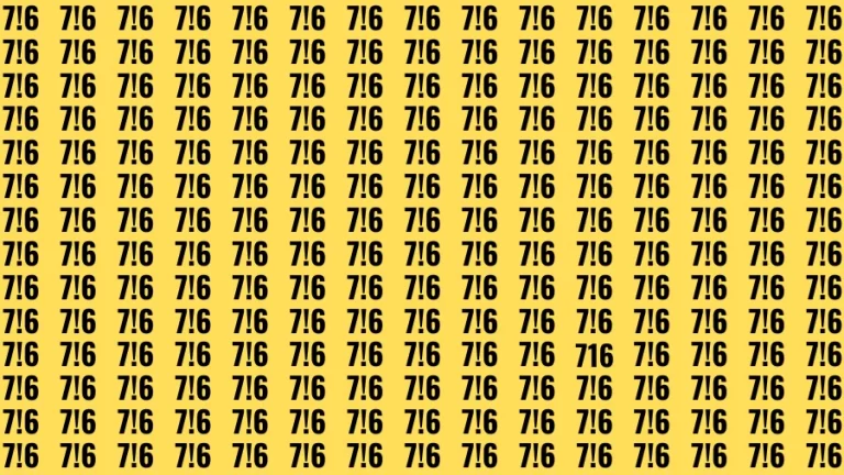 Thinking Test: If you Have Extra Sharp Eyes Find the Number 716 in 15 Seconds?