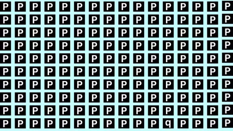 Visual Test: If you have Eagle Eyes Find the Letter Q in 15 Secs