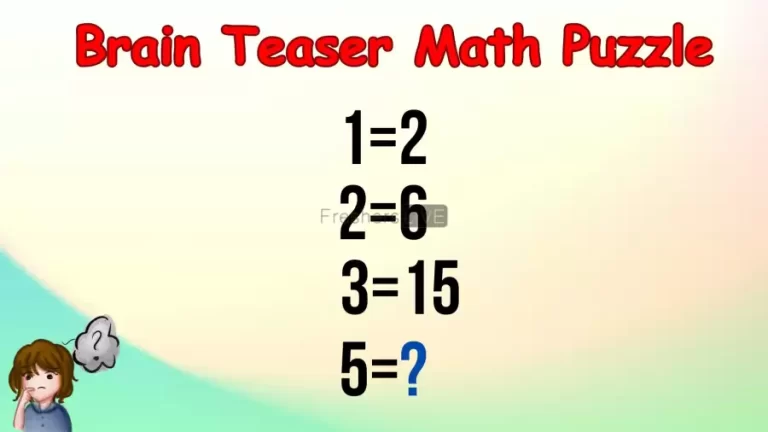 What is the Solution to this Puzzle, where 1=2, 2=6, 3=15 and 5=?