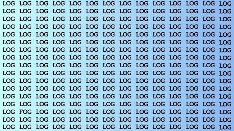 Optical Illusion Brain Challenge: If you have Sharp Eyes Find the Word Fog in 20 Secs