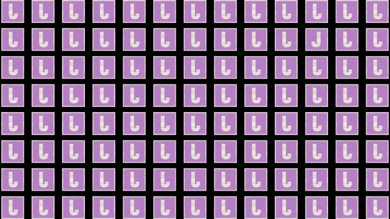 Observation Brain Test: If you have 50/50 Vision Find the Letter J in 15 Secs