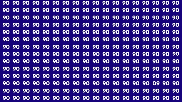 Observation Brain Challenge: If you have Hawk Eyes Find the Number 09 in 15 Secs