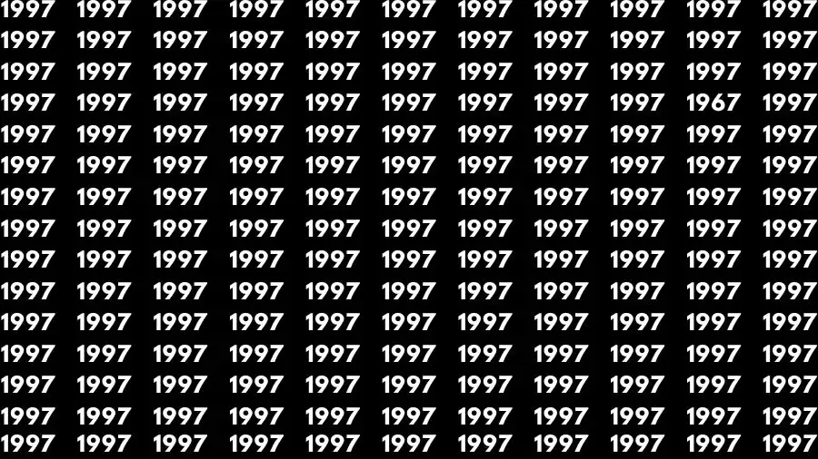 Optical Illusion Brain Challenge: If you have Hawk Eyes Find the Number 1967 in 10 Secs