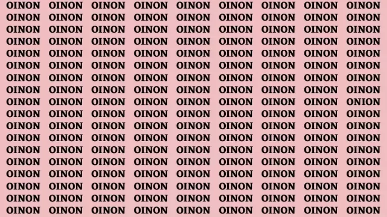 Brain Test: If you have Hawk Eyes Find the word Onion in 18 Secs