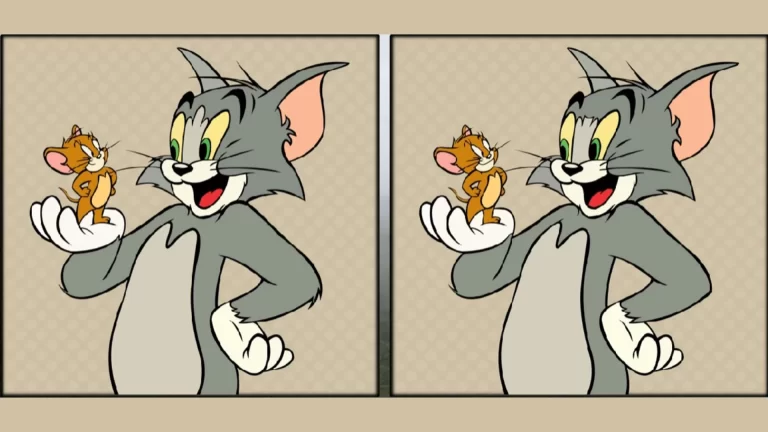 Only the most observant can spot 5 differences between the Tom and Jerry pictures in 20 seconds