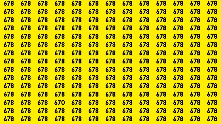 If you have Hawk Eyes Find the Number 5 among 1s in 20 Secs