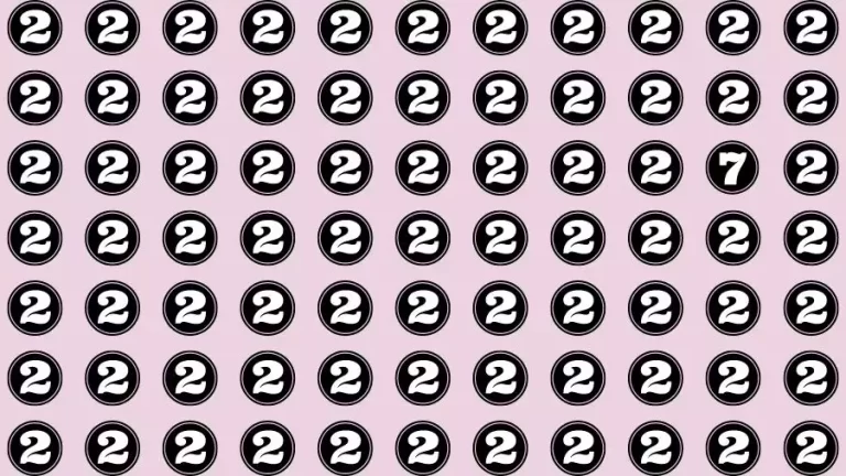 Observation Brain Test: If you have 50/50 Vision Find the Number 7 in 15 Secs