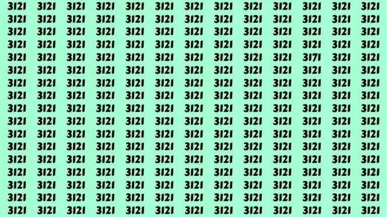 Observation Brain Challenge: If you have Eagle Eyes Find the number 3171 in 12 Secs