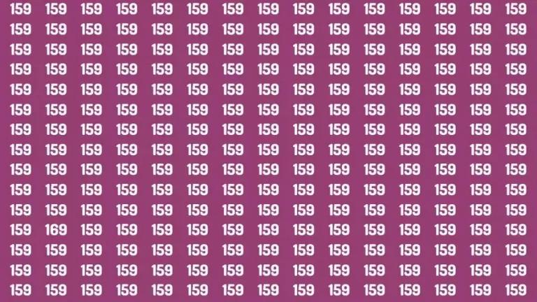 Brain Test: If you have Sharp Eyes Find the Number 169 in 20 Secs