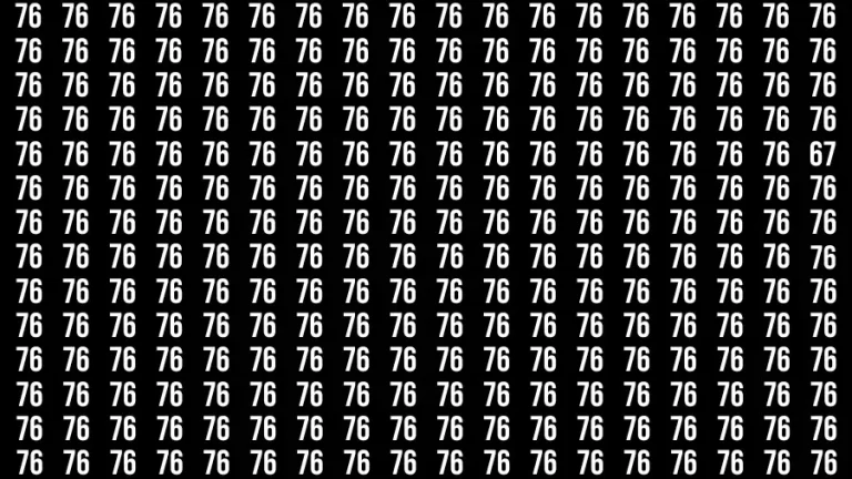 Observation Find it Out: If you have Sharp Eyes Find the number 67 in 20 Secs