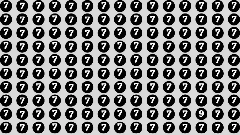 Test Visual Acuity: If you have Eagle Eyes Find the Number 9 among 7 in 15 Secs