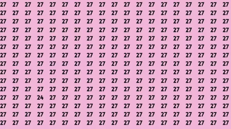 Optical Illusion Brain Challenge: If you have 50/50 Vision Find the number 24 in 12 Secs