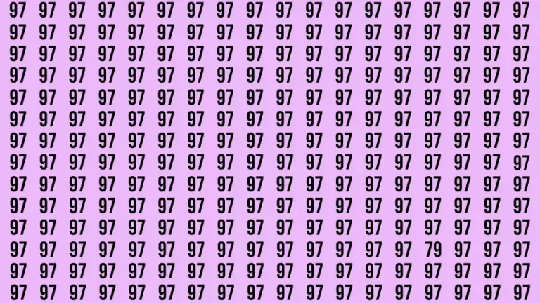 Observation Brain Challenge: If you have Eagle Eyes Find the number 79 in 12 Secs