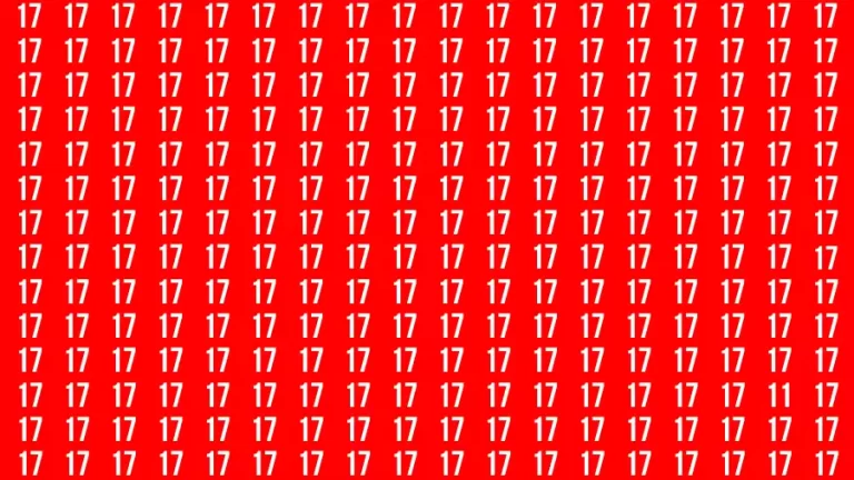 Observation Brain Challenge: If you have Hawk Eyes Find the Number 11 in 15 Secs