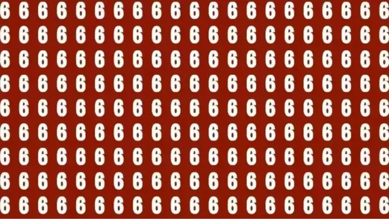 Optical Illusion Brain Test: If you have Hawk Eyes Find the number 8 among 6 in 7 Seconds?