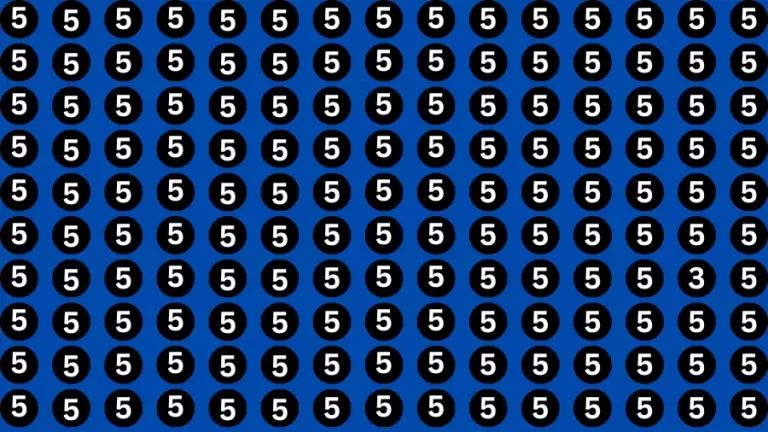 Observation Brain Challenge: If you have Eagle Eyes Find the number 3 in 12 Secs