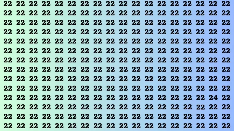 Brain Test: If you have Eagle Eyes Find the Number 24 in 15 Secs