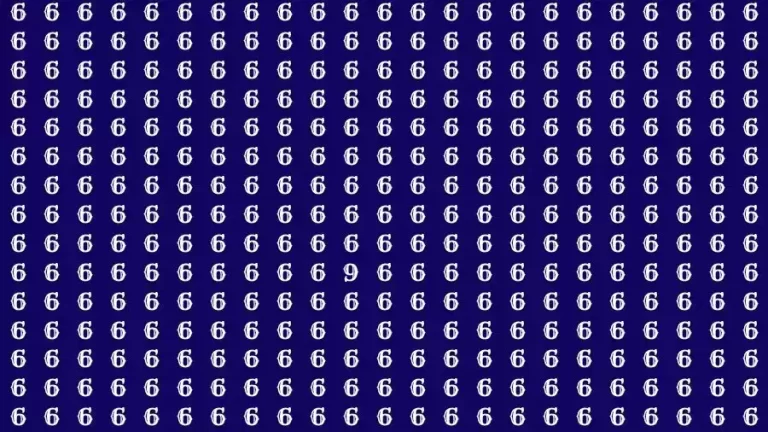 Optical Illusion Brain Test: If you have Eagle Eyes Find the number 9 among 6 in 7 Seconds?