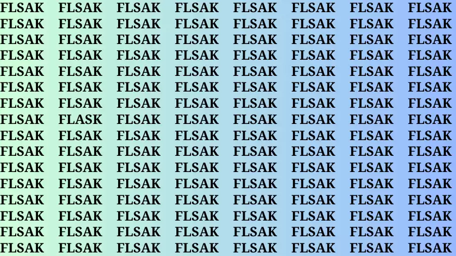 Brain Test: If you have Hawk Eyes Find the Word Flask in 15 Secs