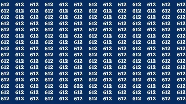 Brain Test: If you have Sharp Eyes Find the number 622 in 20 Secs