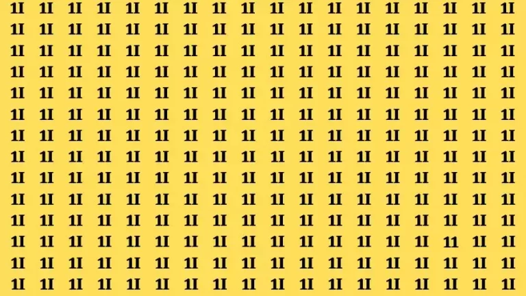 Observation Brain Test: If you have Hawk Eyes Find the number 11 in 12 Secs