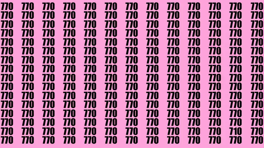 Observation Brain Test: If you have Hawk Eyes Find the Number 710 in 15 Secs