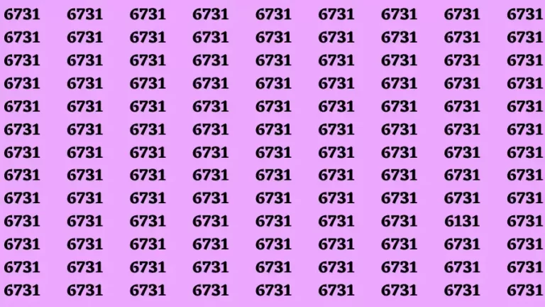 Observation Brain Challenge: If you have Eagle Eyes Find the Number 6131 in 15 Secs